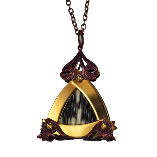 Small Gold Triangle Porcupine Fakir Pendant