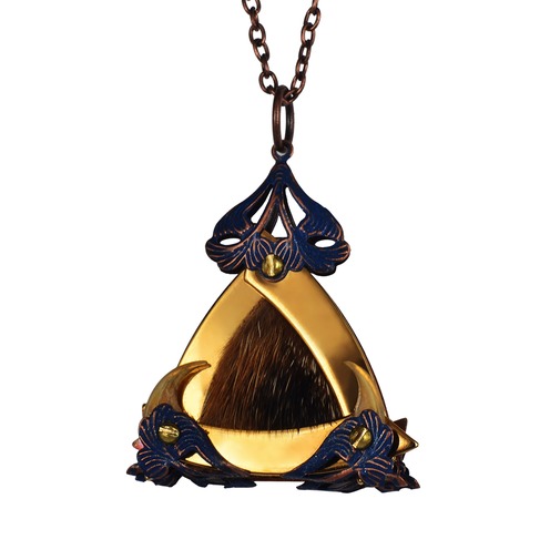 Small Gold Triangle Vixen Pendant