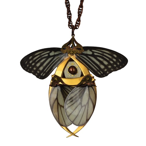 Gold Butterfly Necklace with Secret Blades