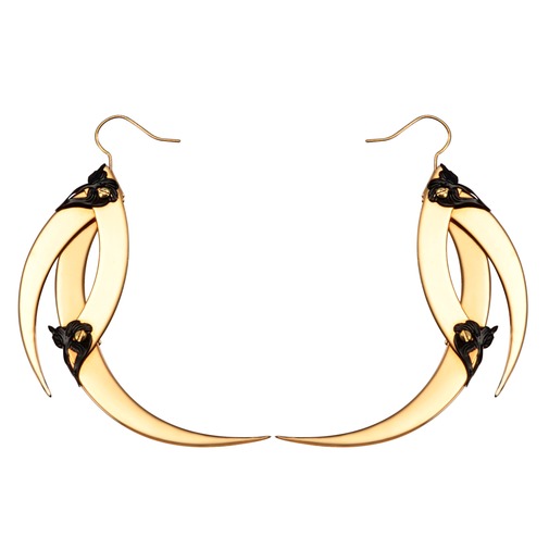Aya Gold Spikes Earrings 