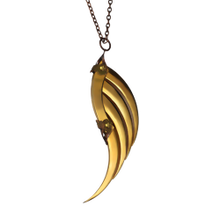 Golden Blade Wing Pendant