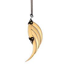 Large Gold Blade Wing Pendant