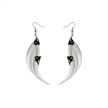 Medium Silver Blade Wings Earrings