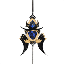 Gold and Black Jorogumo Blue Python Necklace