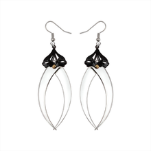 Blind Bite Silver Drop Earrings