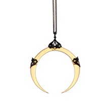 Full Moon Large Gold Pendant