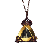 Small Gold Triangle Porcupine Fakir Pendant