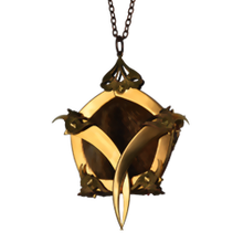 Gold Pentagon Cage Vixen Queen Medallion  