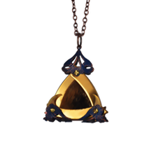 Small Gold Triangle Vixen Pendant