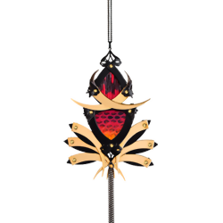 Gold and Black Cobra Jorogumo Necklace