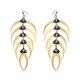Gold Rattlesnake Chandelier Earrings 
