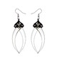 Blind Bite Silver Drop Earrings