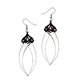 Blind Bite Silver Drop Earrings