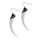 Serpent Fangs Silver Spike Earrings 