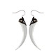 Serpent Fangs Silver Spike Earrings 