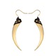 Serpent Fangs Gold Spike Earrings