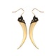 Serpent Fangs Gold Spike Earrings
