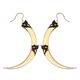 Rose Thorn Small Gold Drop Earrings