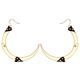 Rose Thorn Medium Gold Hoop Earrings 
