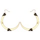 Rose Thorn Medium Gold Hoop Earrings 