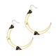 Rose Thorn Medium Gold Hoop Earrings 