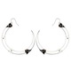 Rose Thorn Large Silver Hoop Earrings