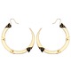 Rose Thorn Large Gold Hoop Earrings
