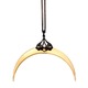 Crescent Moon Gold Pendant 