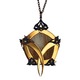 Gold Pentagon Beige Deer Cage Medallion 