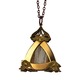Small Gold Triangle Beige Deer King Pendant