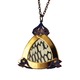 Large Gold Triangle Cobra Skin Pendant