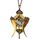 Gold Coat of Arms Cage Cobra Skin Medallion