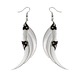 Medium Silver Blade Wings Earrings