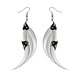 Medium Silver Blade Wings Earrings