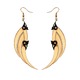 Medium Gold Blade Wings Earrings