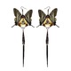 Swallowtail Butterfly Kanzashi Long Dangle Earrings 