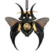 Black Crocodile and Butterfly Kabuto Necklace 