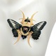 Gold Butterfly Shuriken Brooch