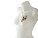 Silver Grasshopper Shuriken Brooch