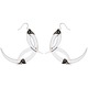 Thistle Thorns Medium Silver Hoop Earrings