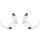 Thistle Thorns Medium Silver Hoop Earrings