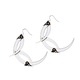 Thistle Thorns Medium Silver Hoop Earrings