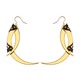 Thistle Thorn Small Gold Drop Earrings 