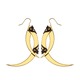 Thistle Thorn Small Gold Drop Earrings 