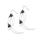 Thistle Thorn Small Silver Drop Earrings