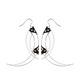 Thistle Thorn Small Silver Drop Earrings