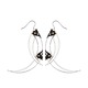 Thistle Thorn Small Silver Drop Earrings
