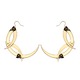 Thistle Thorns Medium Gold Hoop Earrings