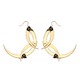 Thistle Thorns Medium Gold Hoop Earrings