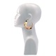 Thistle Wreath Large Gold Hoop Earrings